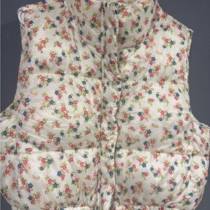 Vibrant and cozy puffy vest for a cool women